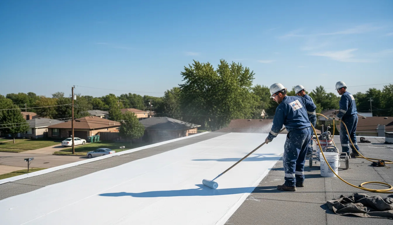 Commercial roof coating in Powhatan, VA near me